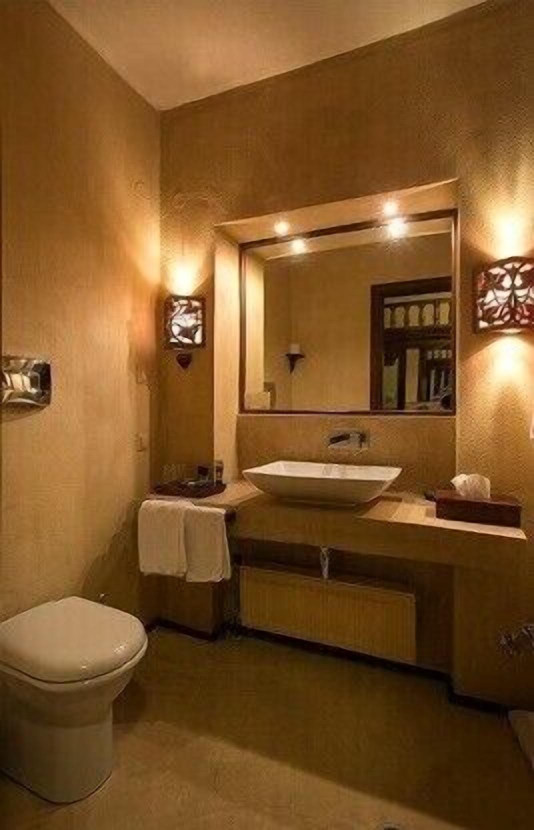 standard double room | bathroom | shower, designer toiletries, hair dryer, bathrobes