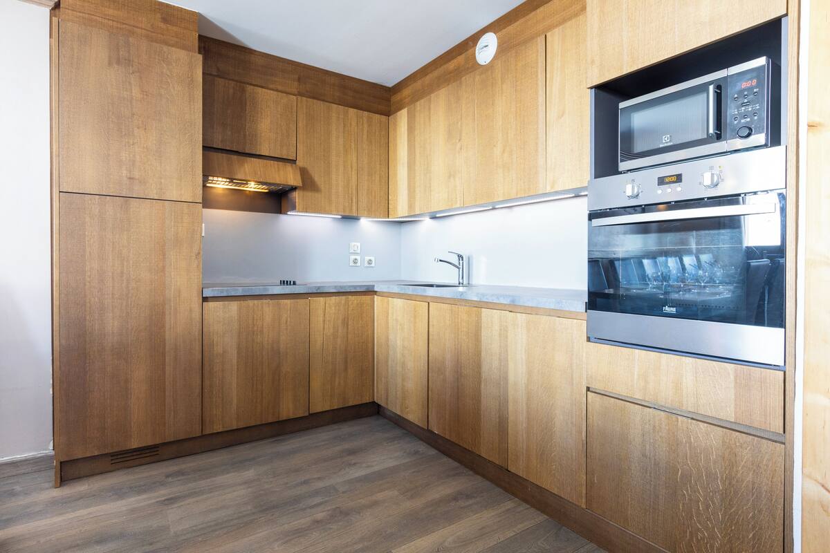Apartemen (12 persons) | Dapur pribadi | Mesin pembuat kopi/teh, lemari es, microwave, dan kompor