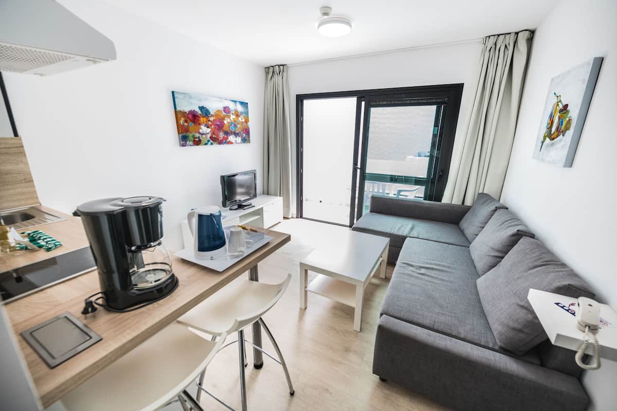 standard studio | living area | flat-screen tv