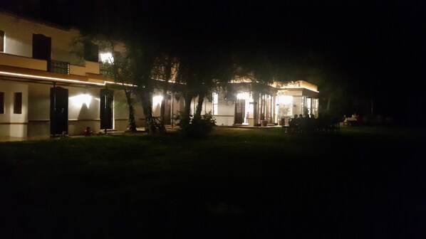 Front of property – evening/night