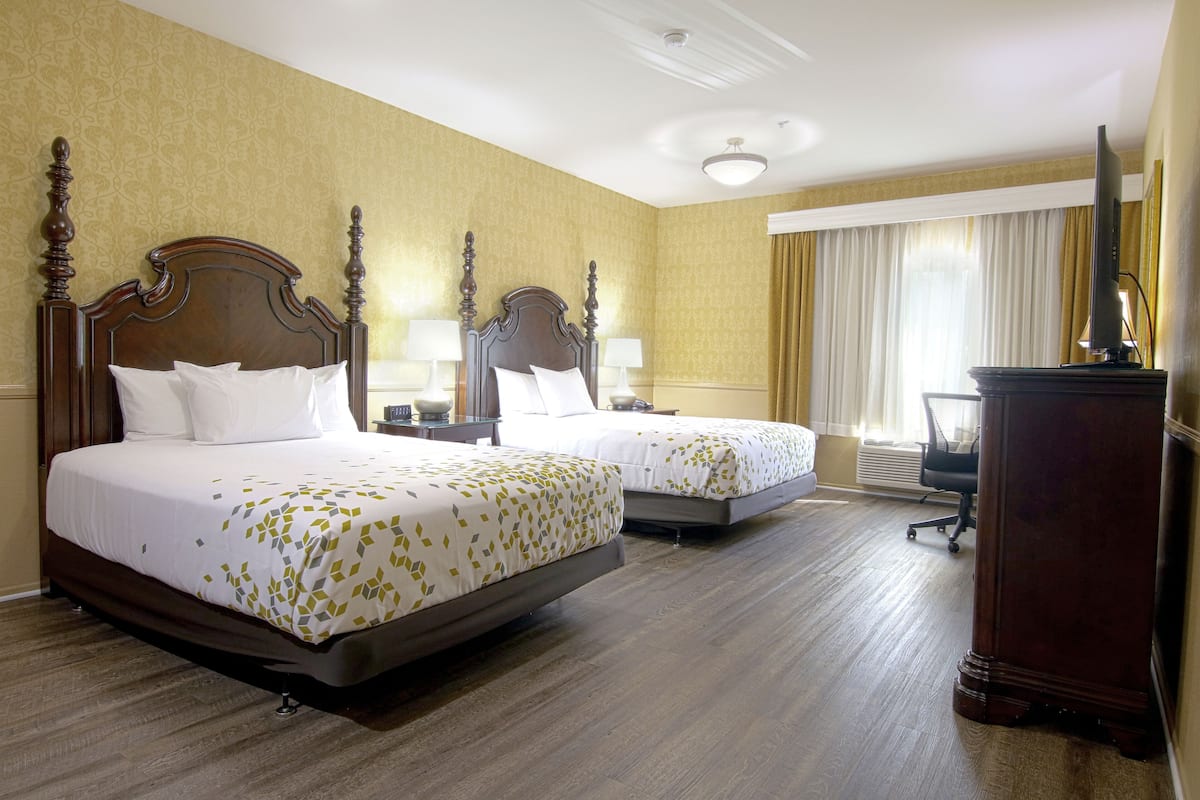 Room, 2 Queen Beds, Accessible, Non Smoking (Mobility/Hearing Impaired) | Premium bedding, in-room safe, desk, laptop workspace
