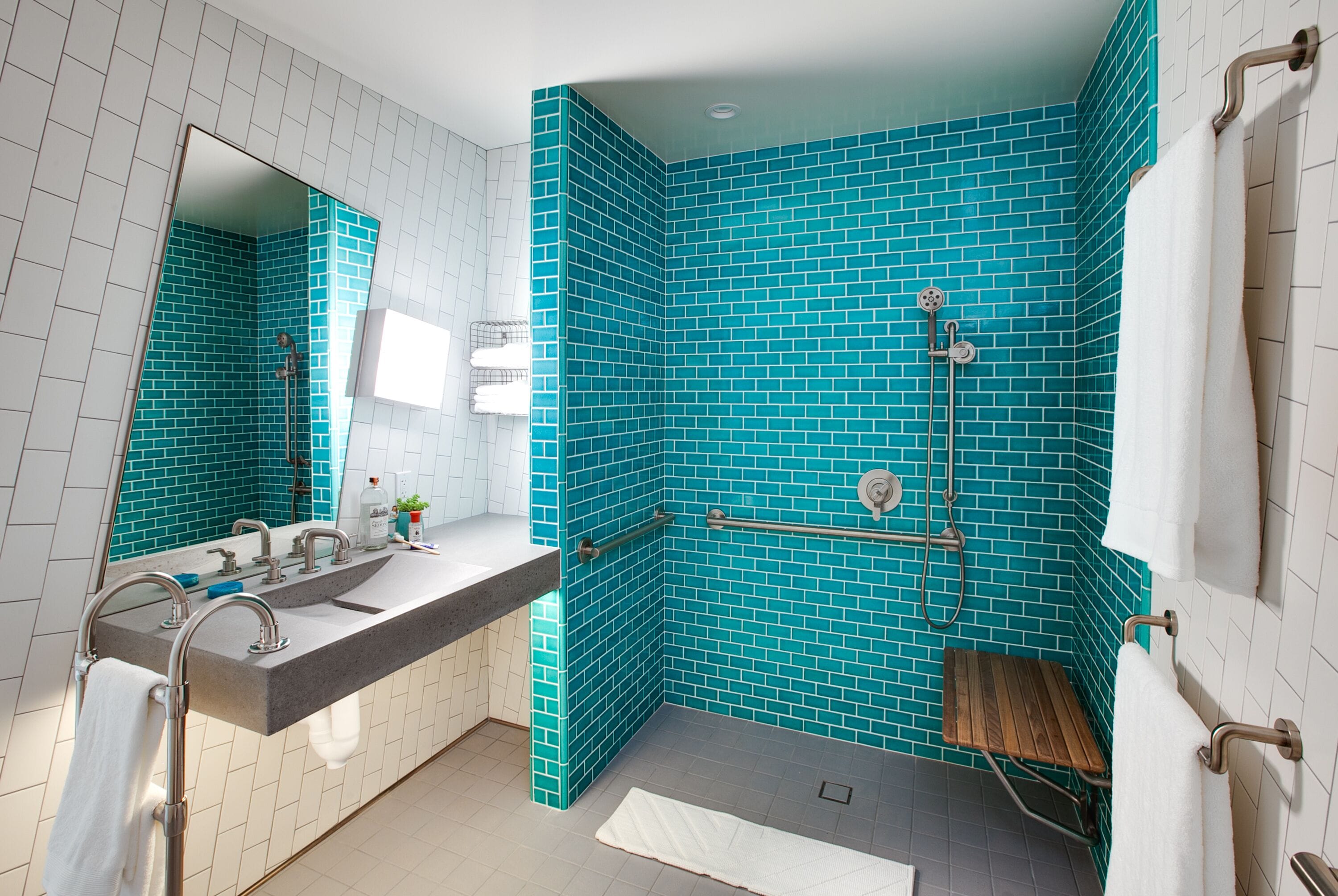 room, accessible, ocean view | bathroom | shower, free toiletries, towels