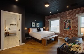 Estudio, 2 habitaciones, vista al océano | Ropa de cama de alta calidad y tabla de planchar con plancha