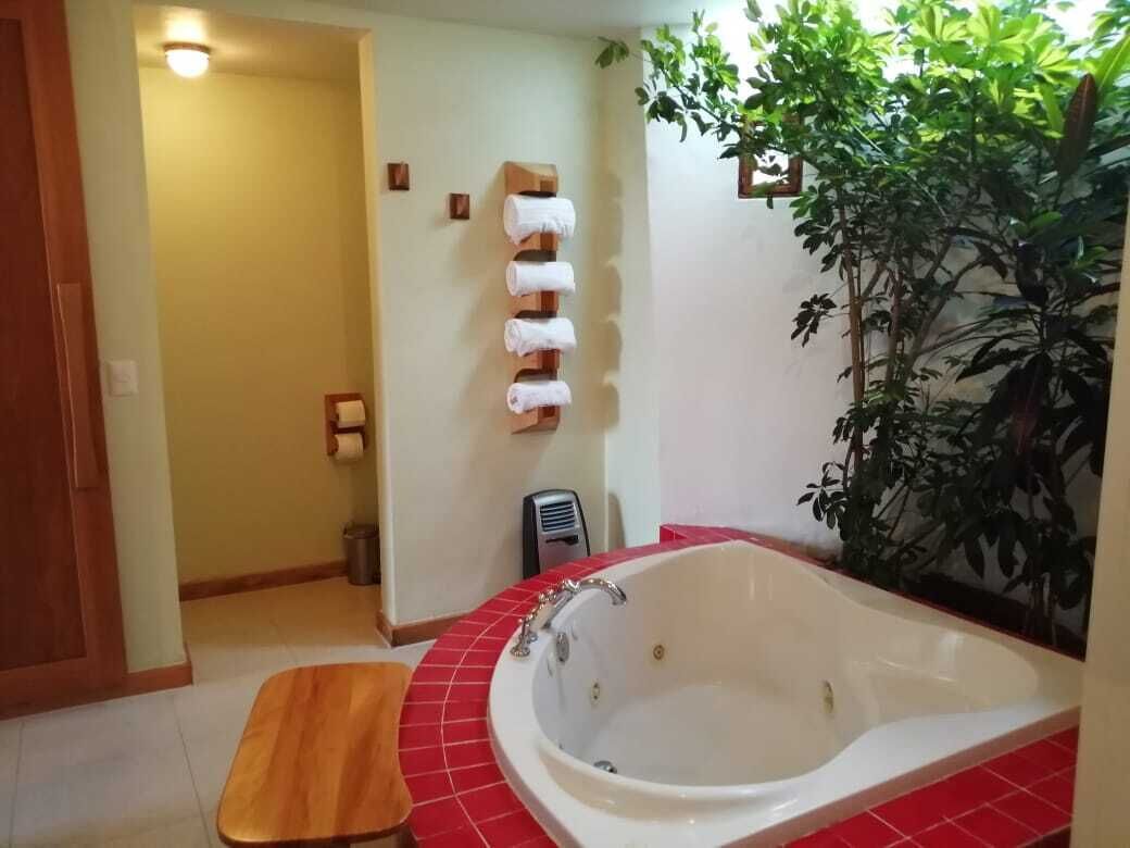 superior single room, 1 king bed, jetted tub | jetted bathtub