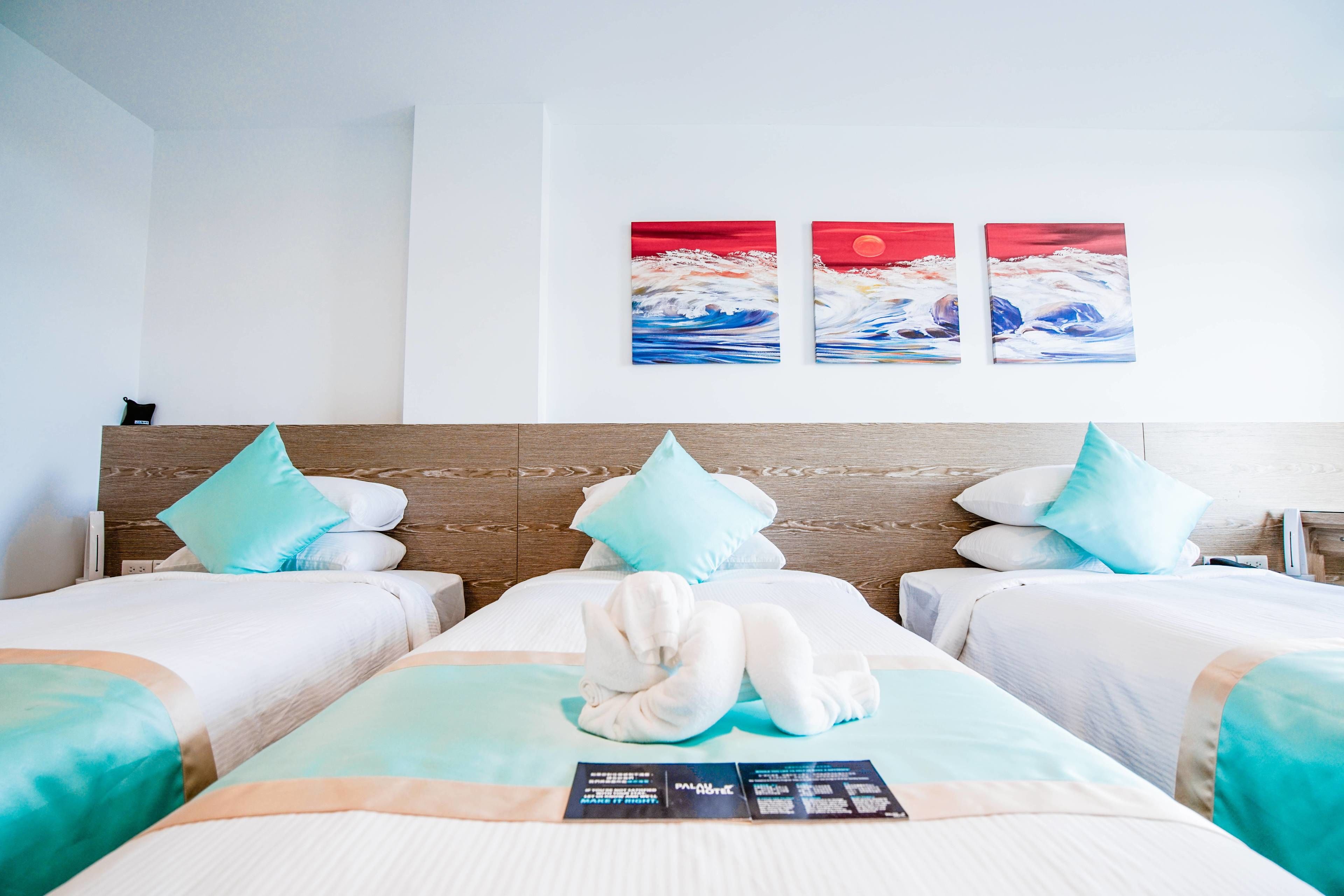 三人房, 3 張單人床 | 高級寢具、迷你吧贈品、房內夾萬、書桌