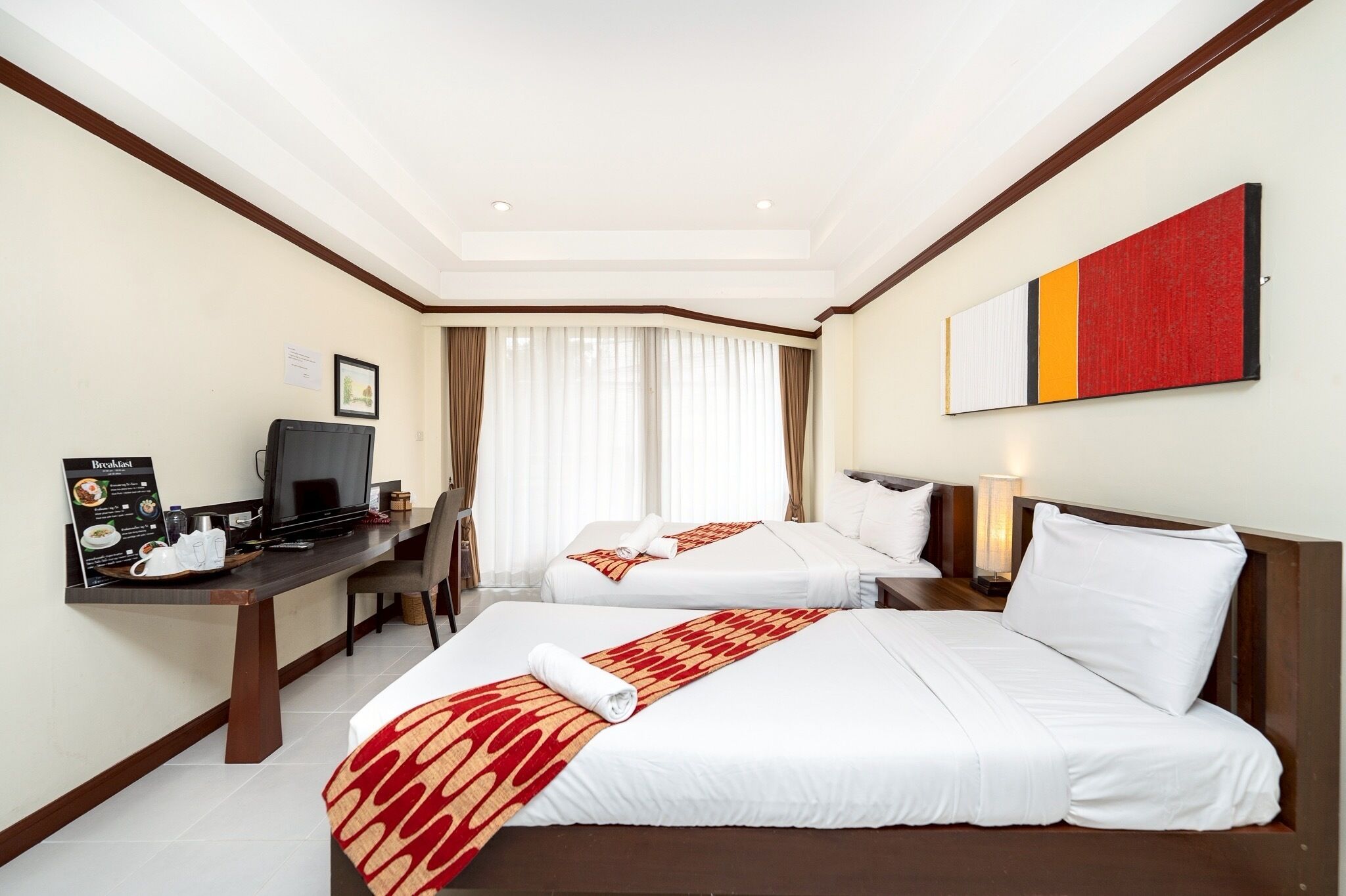 hypo-allergenic bedding, minibar, in-room safe, individually decorated