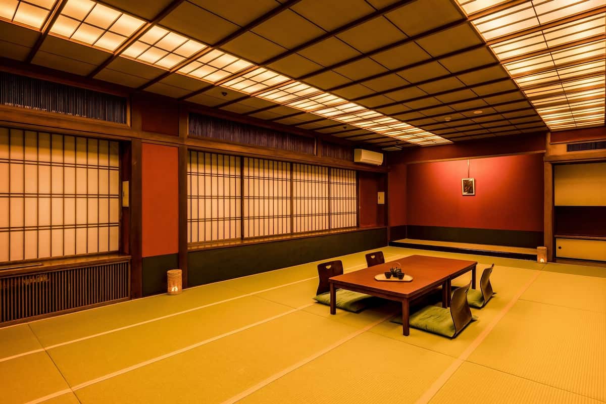 Standard Japanese-style room of 27 tatami without bath,Non-Smoking | 1 bedroom, in-room safe, desk, iron/ironing board
