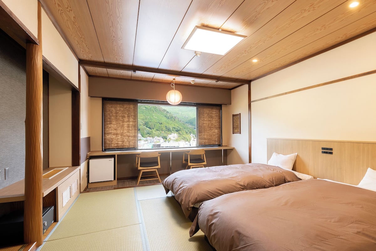 Standard Japanese Style 2-pax Room with bath,Non-Smoking | In-room safe, desk, free WiFi, bed sheets