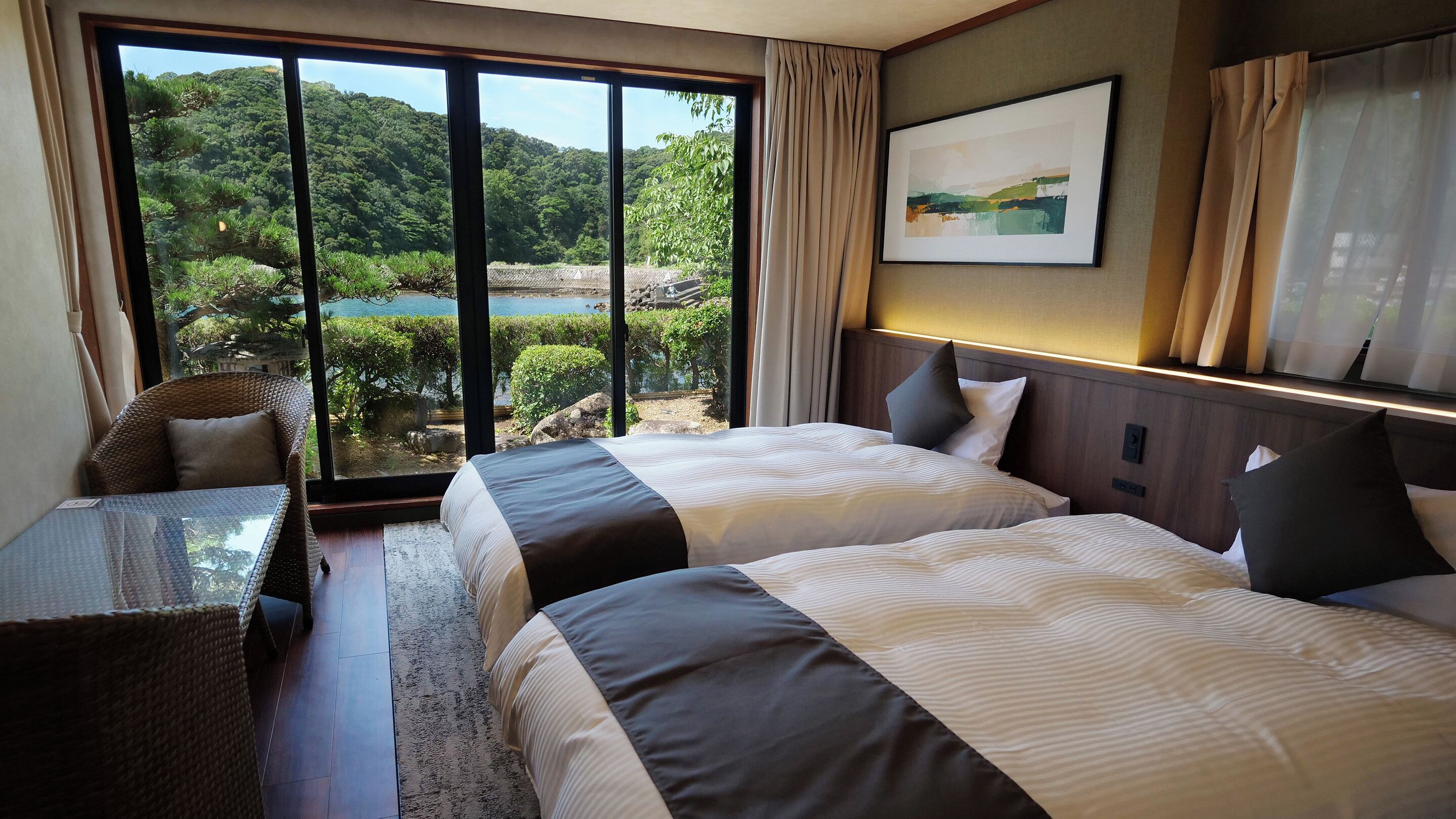 superior japanese-western style room with open-air bath and indoor bath, non-smoking | 1 bedroom, in-room safe, desk, free wifi