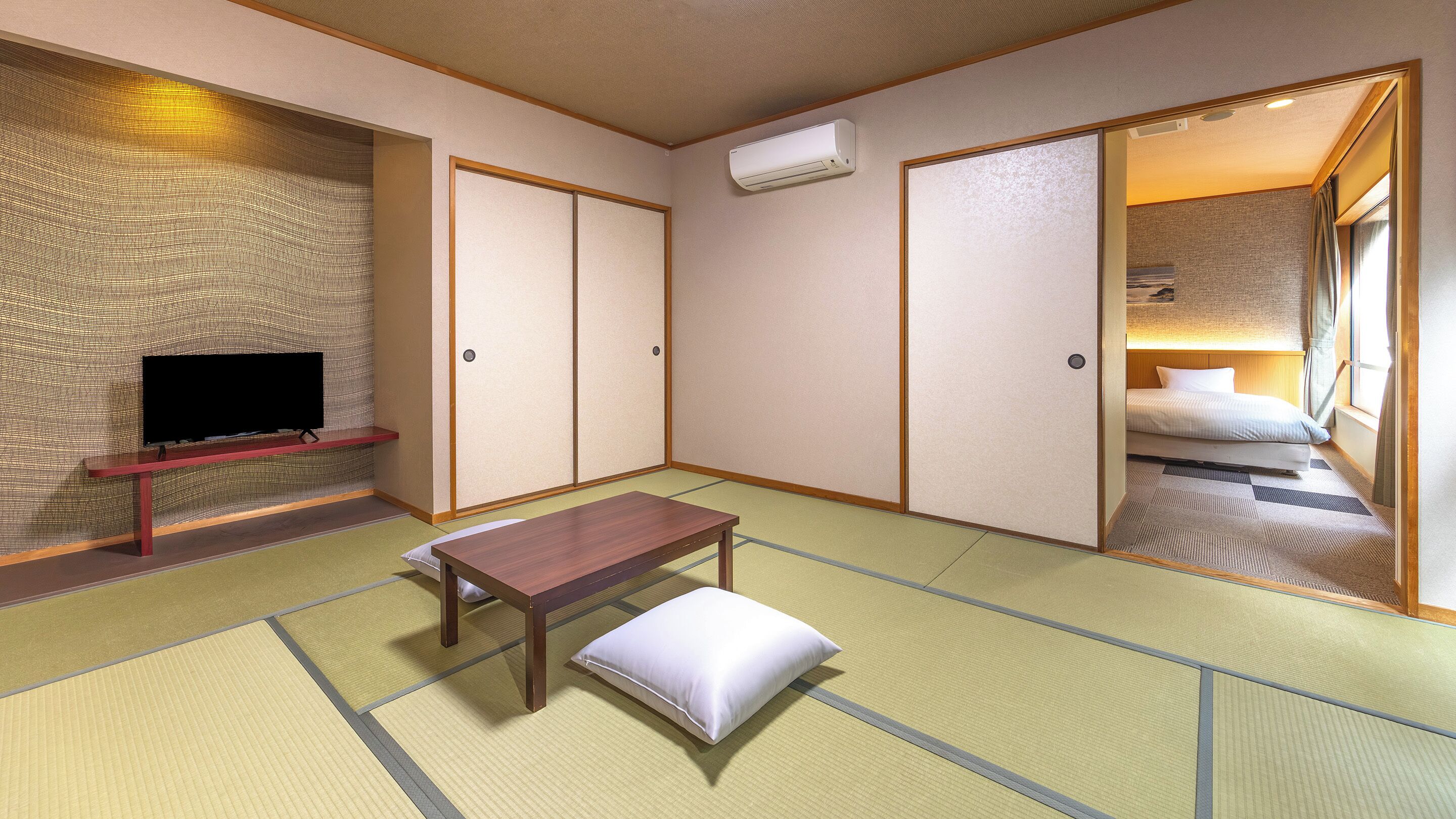 Rom – standard, ikke-røyk (Japanese Western Style, No Bath/View) | Safe på rommet, skrivebord, wi-fi (inkludert) og sengetøy