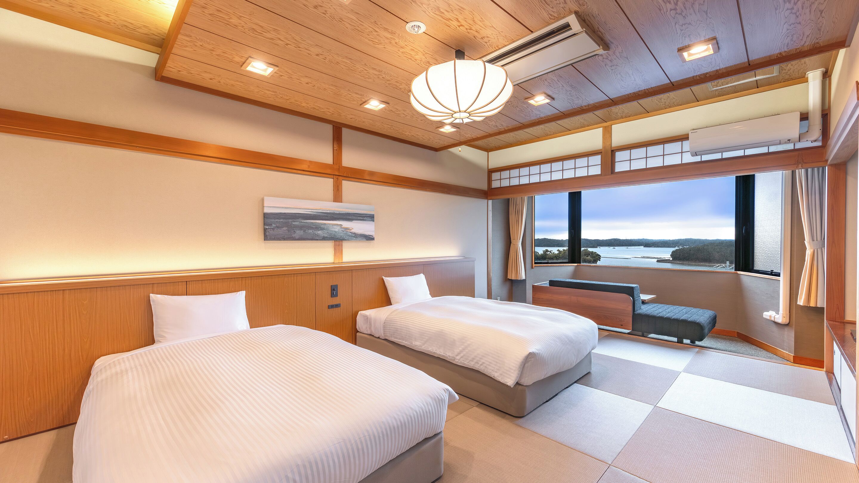 Rom – standard, ikke-røyk (Japanese Style, with Bath) | Safe på rommet, skrivebord, wi-fi (inkludert) og sengetøy