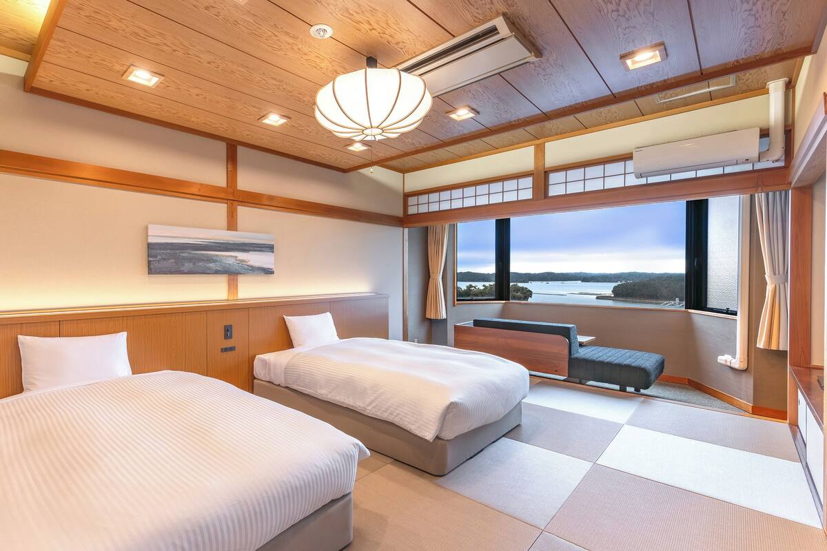 Standardzimmer, Nichtraucher (Japanese Style, with Bath) | Zimmersafe, Schreibtisch, kostenloses WLAN, Bettwäsche