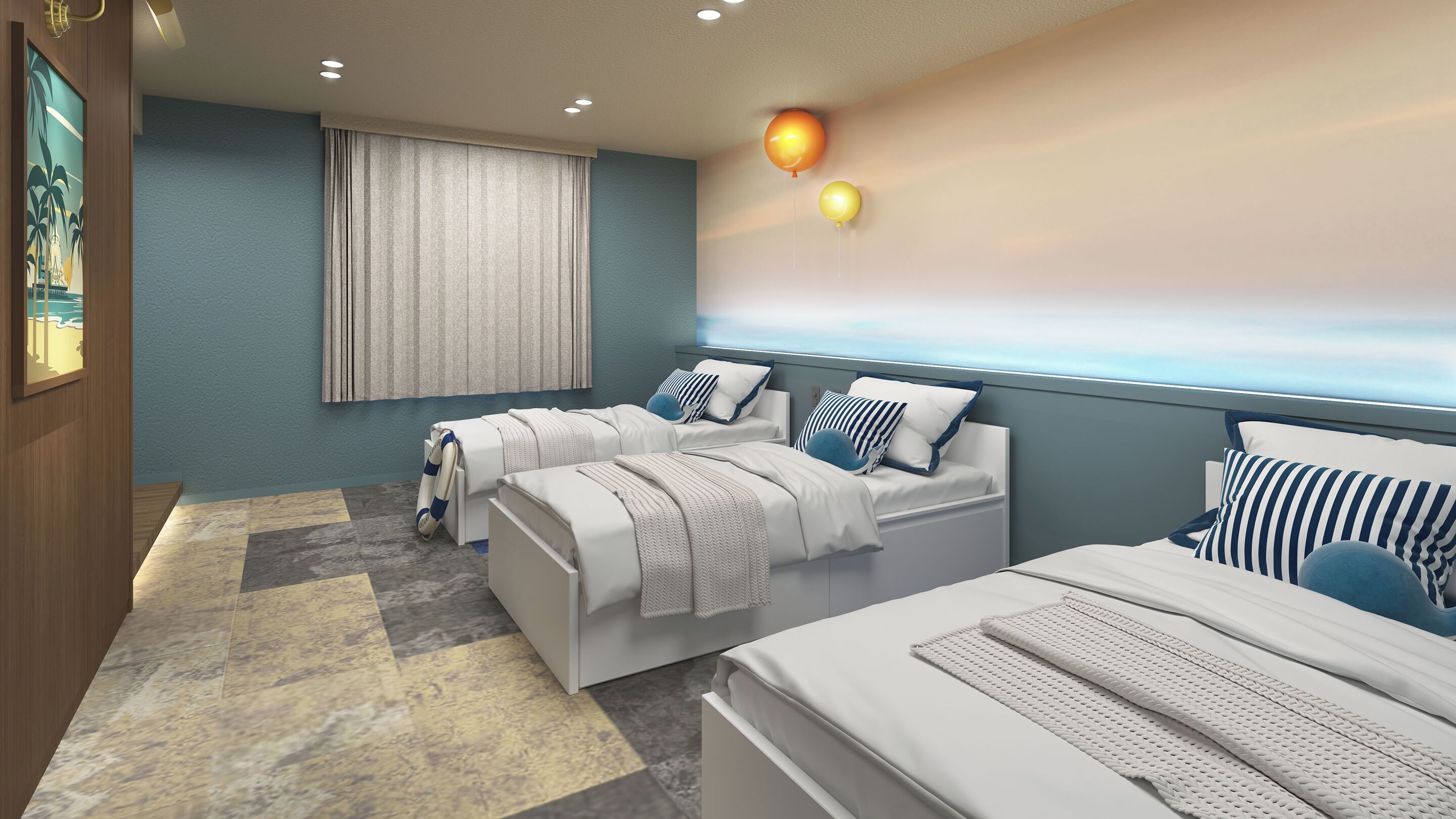 Superior Triple Room, Non Smoking (Western Style, without Bath, No View) | In-room safe, desk, free WiFi, bed sheets