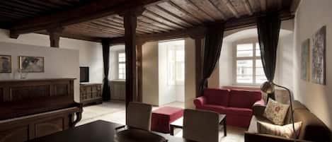 Apartment, 1 Bedroom | Living area