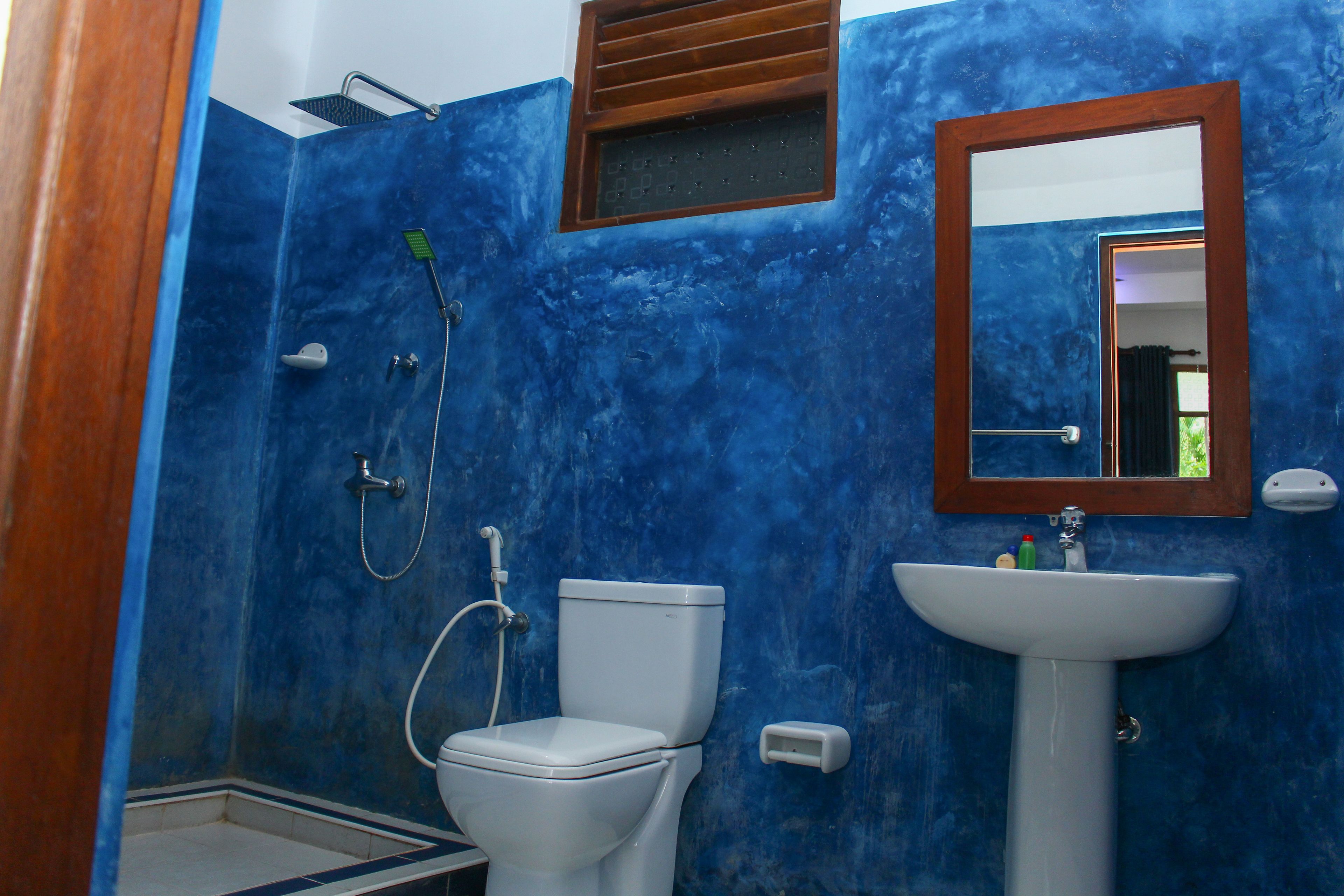 deluxe double room, patio | bathroom | shower, rainfall showerhead, free toiletries, hair dryer