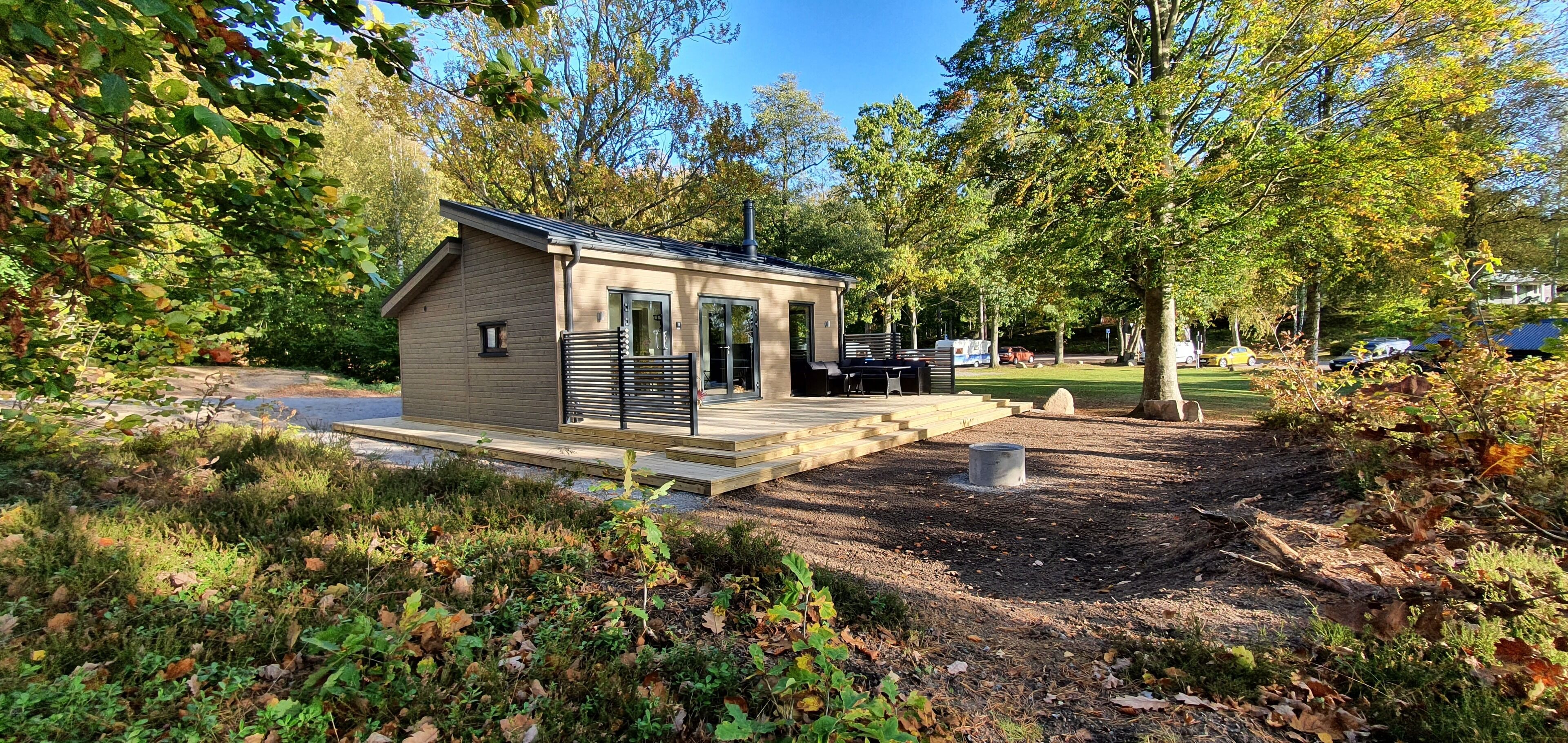 Deluxe-feriehus - 2 soveværelser - søudsigt - ved sø | Opholdsområde