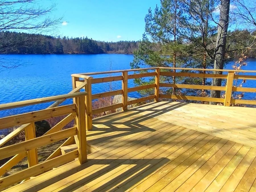 Premium Cabin, Lake View | Terrace/patio