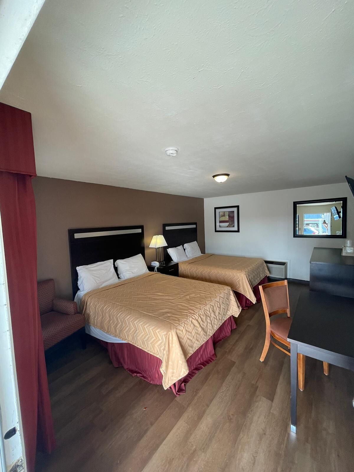 Room, 2 Queen Beds | Desk, free WiFi, bed sheets