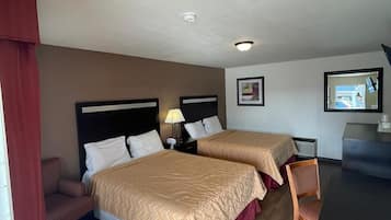 Room, 2 Queen Beds | Desk, free WiFi, bed sheets