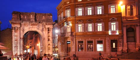 Front of property – evening/night