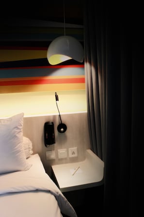 Free minibar items, in-room safe, desk, soundproofing