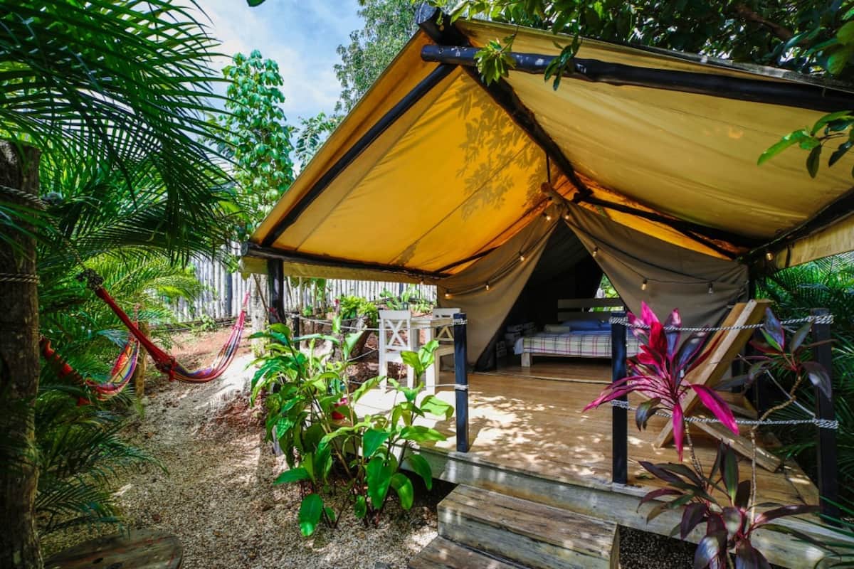 Romantic Tent, 1 Queen Bed, Valley View | 1 bedroom, hypo-allergenic bedding, minibar, in-room safe