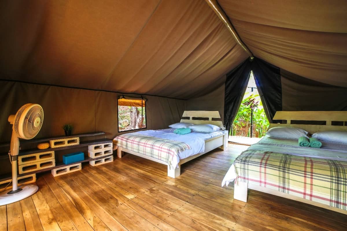 Deluxe Quadruple Room, Accessible, Private Bathroom | 1 bedroom, hypo-allergenic bedding, minibar, in-room safe