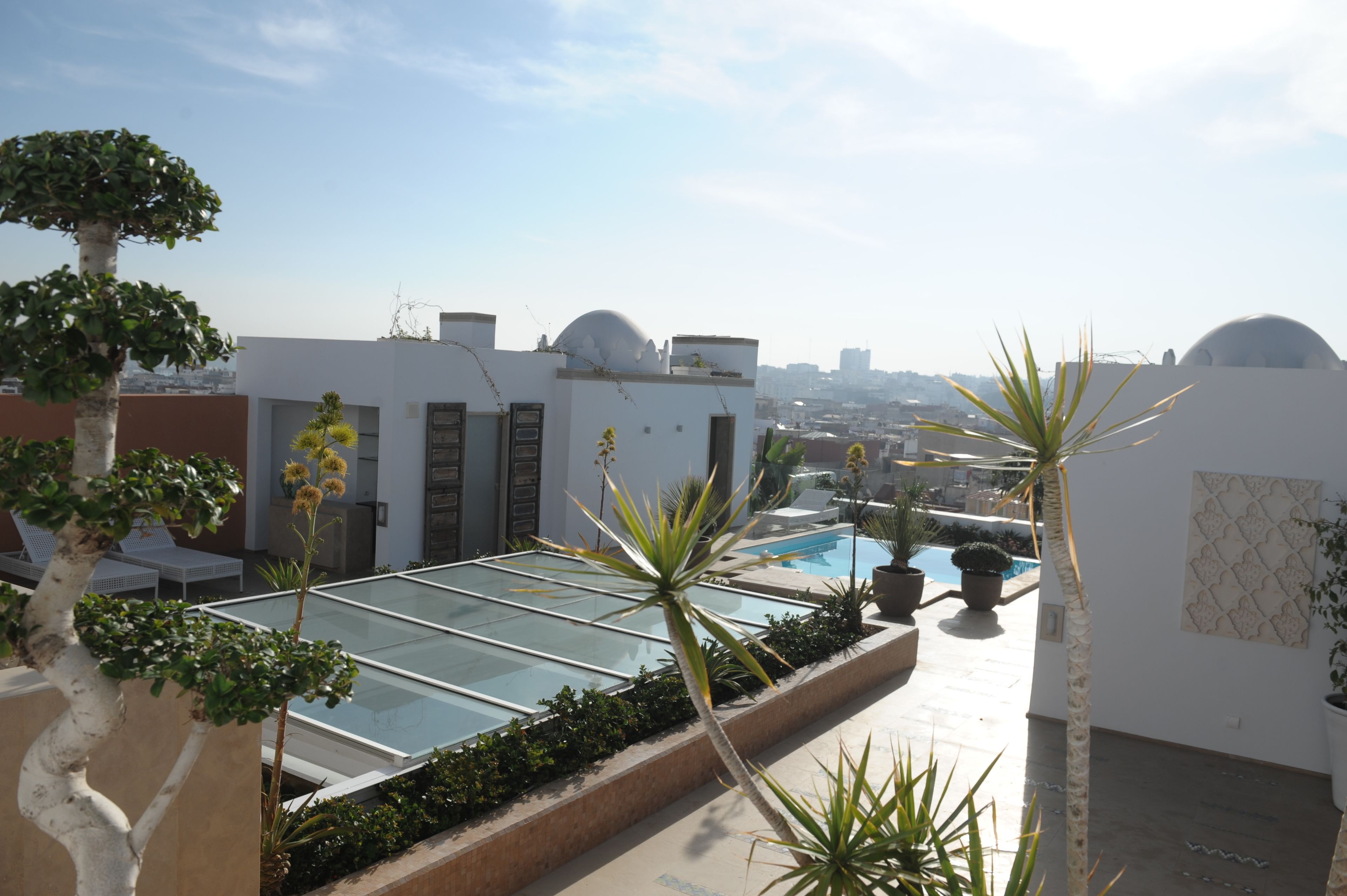 Blick von der Unterkunft