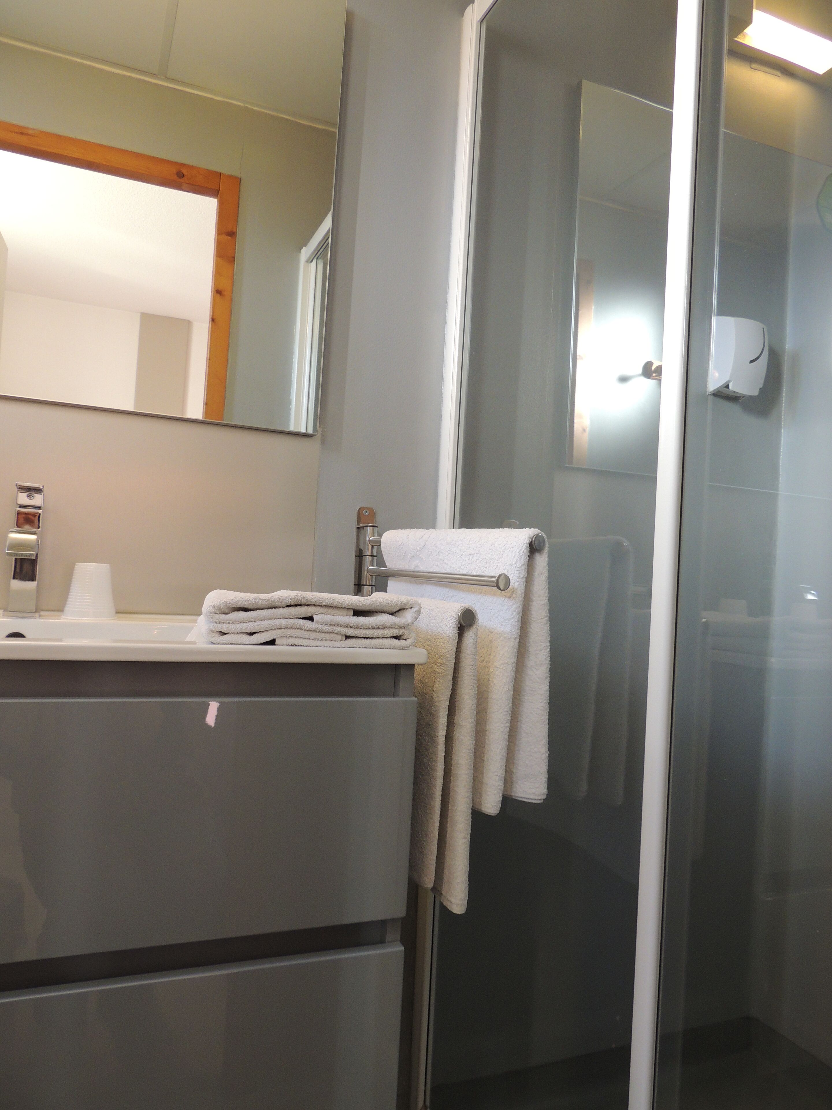 room | bathroom | shower, free toiletries, hair dryer, towels