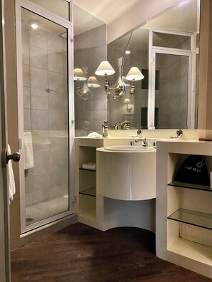 Suite (Suite 4) | Bathroom | Shower, free toiletries, hair dryer, towels - Casa Corp (Mexico City)