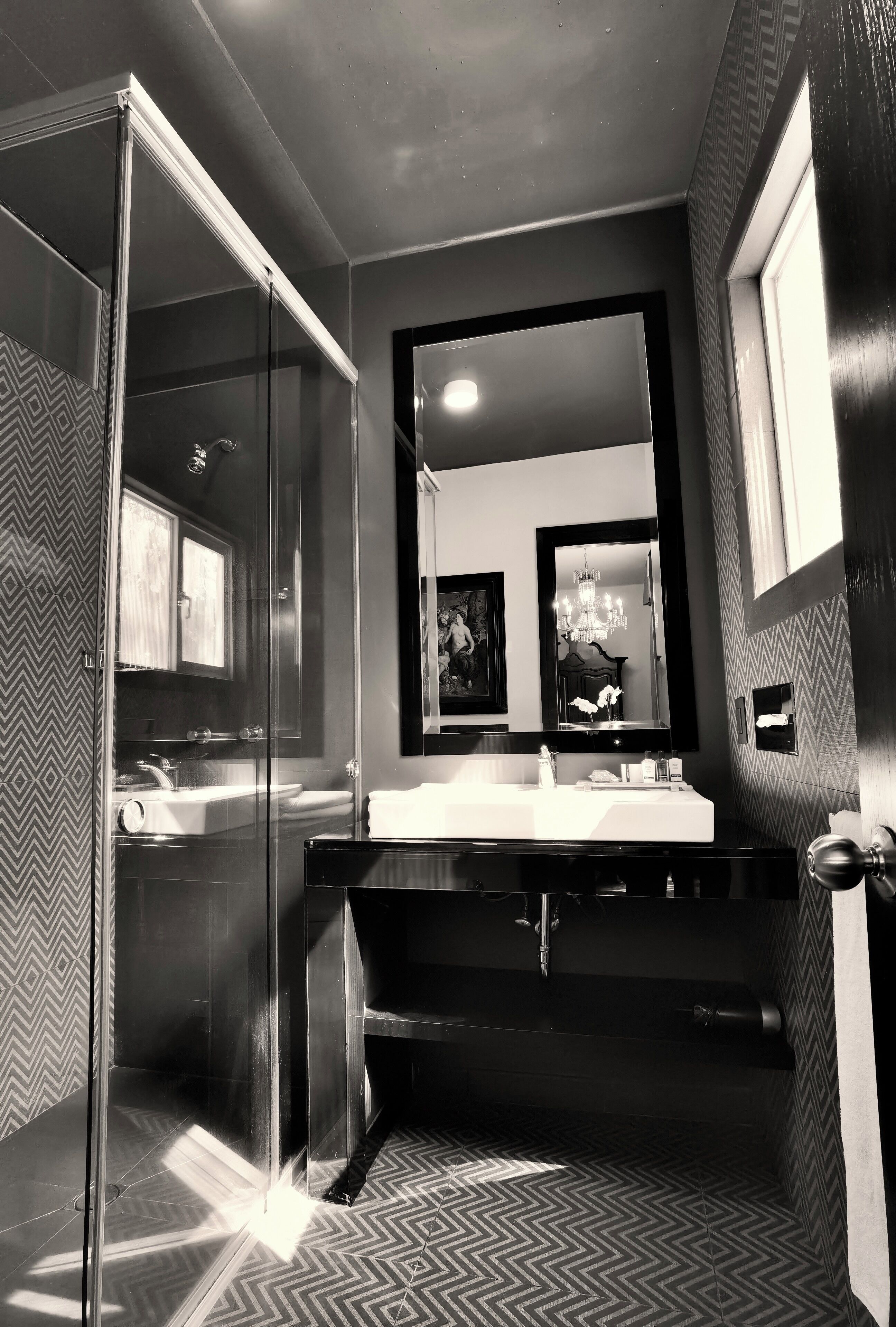 suite (suite c) | bathroom | shower, free toiletries, hair dryer, towels
