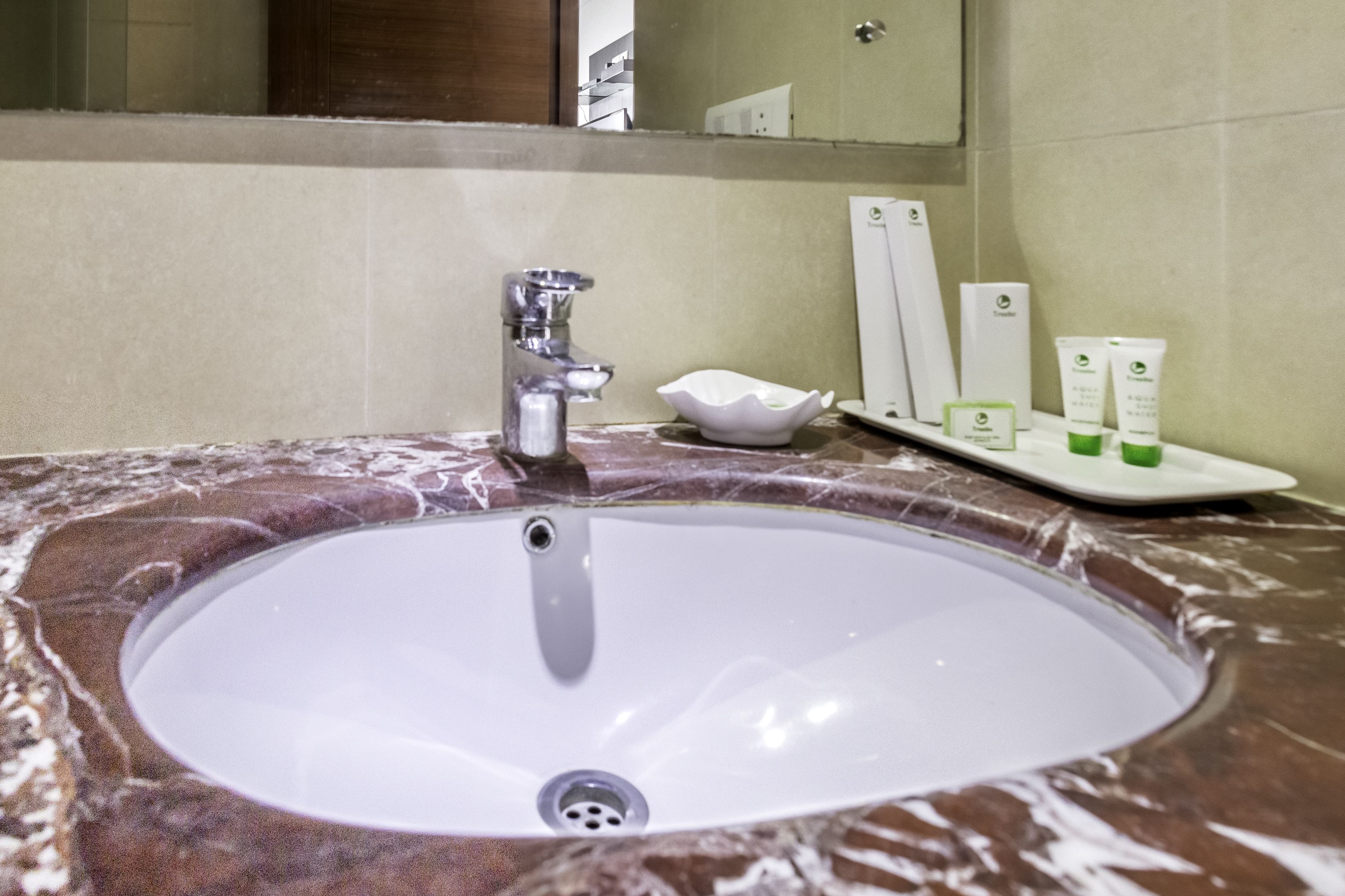 deluxe room | bathroom sink