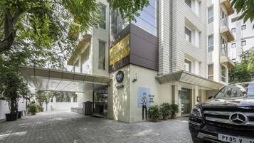 Majoituspaikan julkisivu