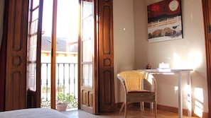 Individually decorated, individually furnished, desk, iron/ironing board