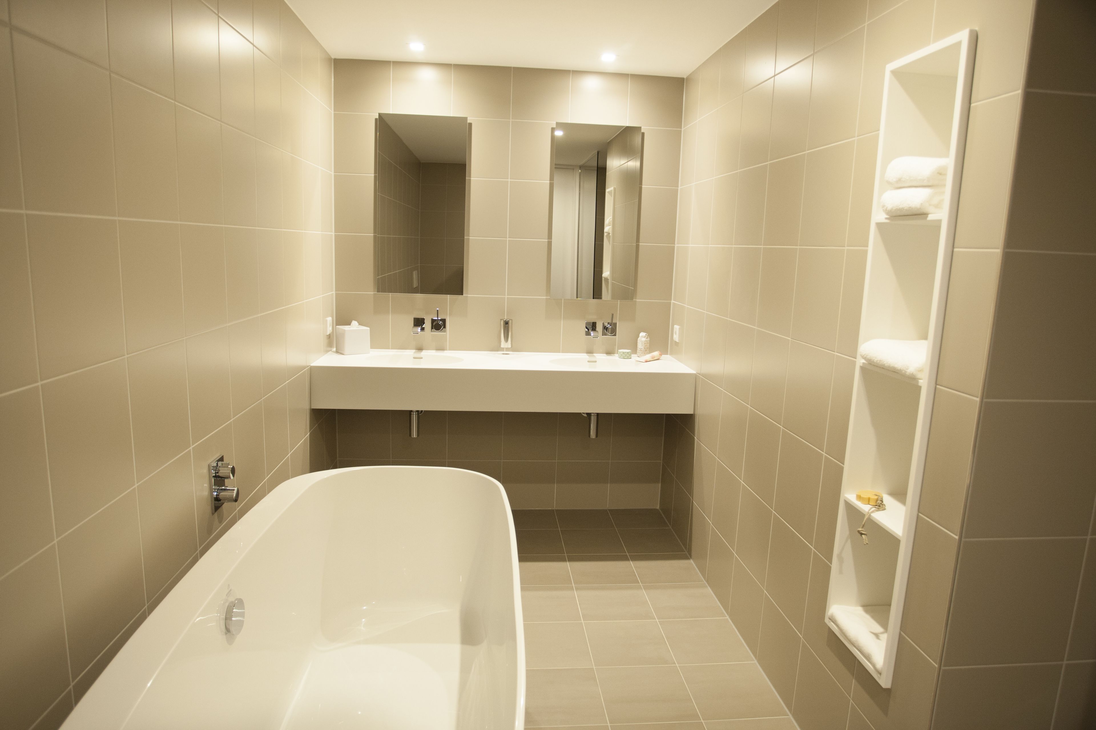 junior suite | bathroom | hair dryer, towels