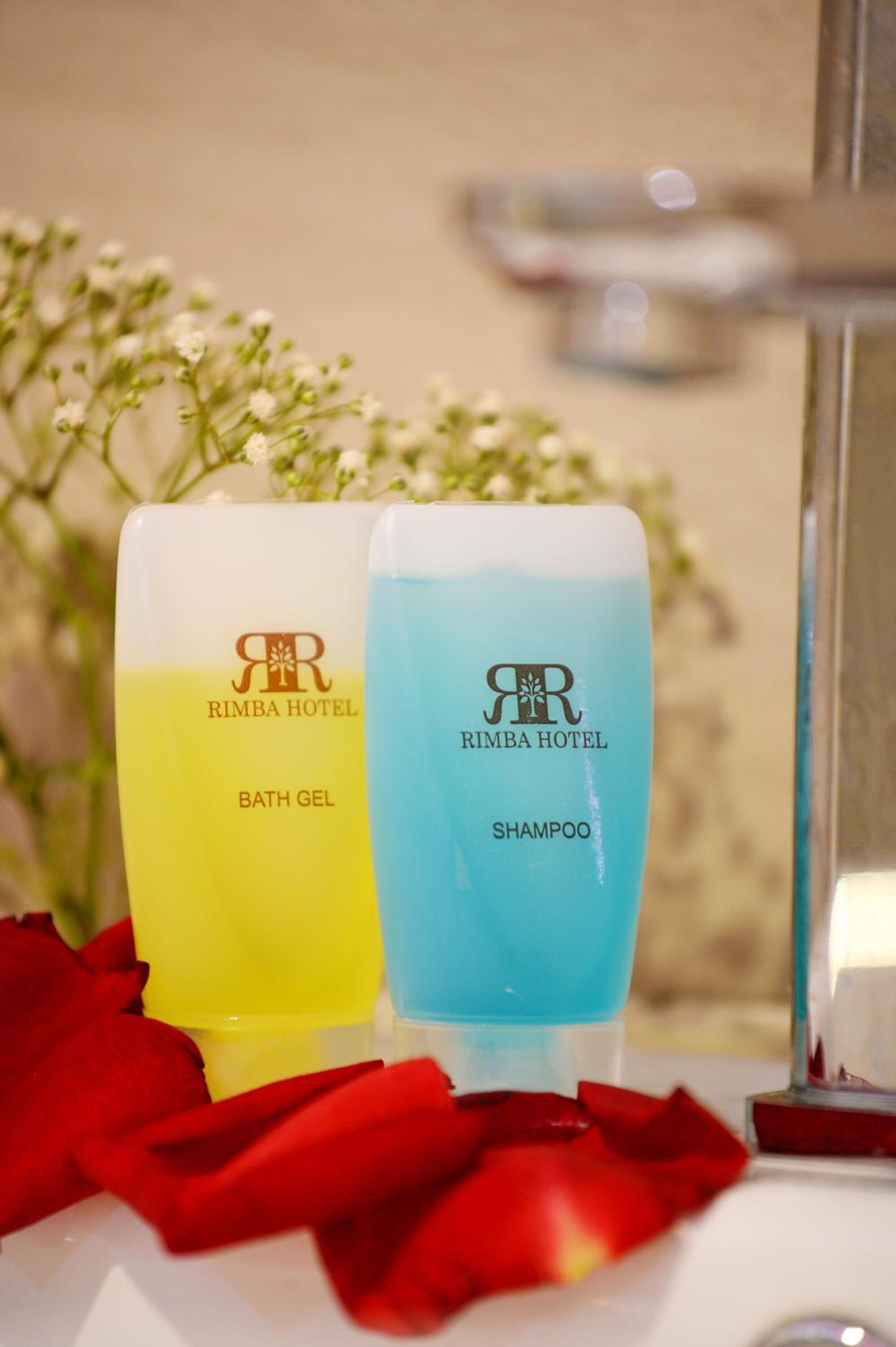 shower, free toiletries, bidet, towels