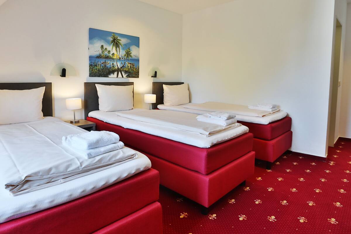 Triple Room, Non Smoking | Desk, cribs (surcharge), rollaway beds (surcharge), WiFi (free)