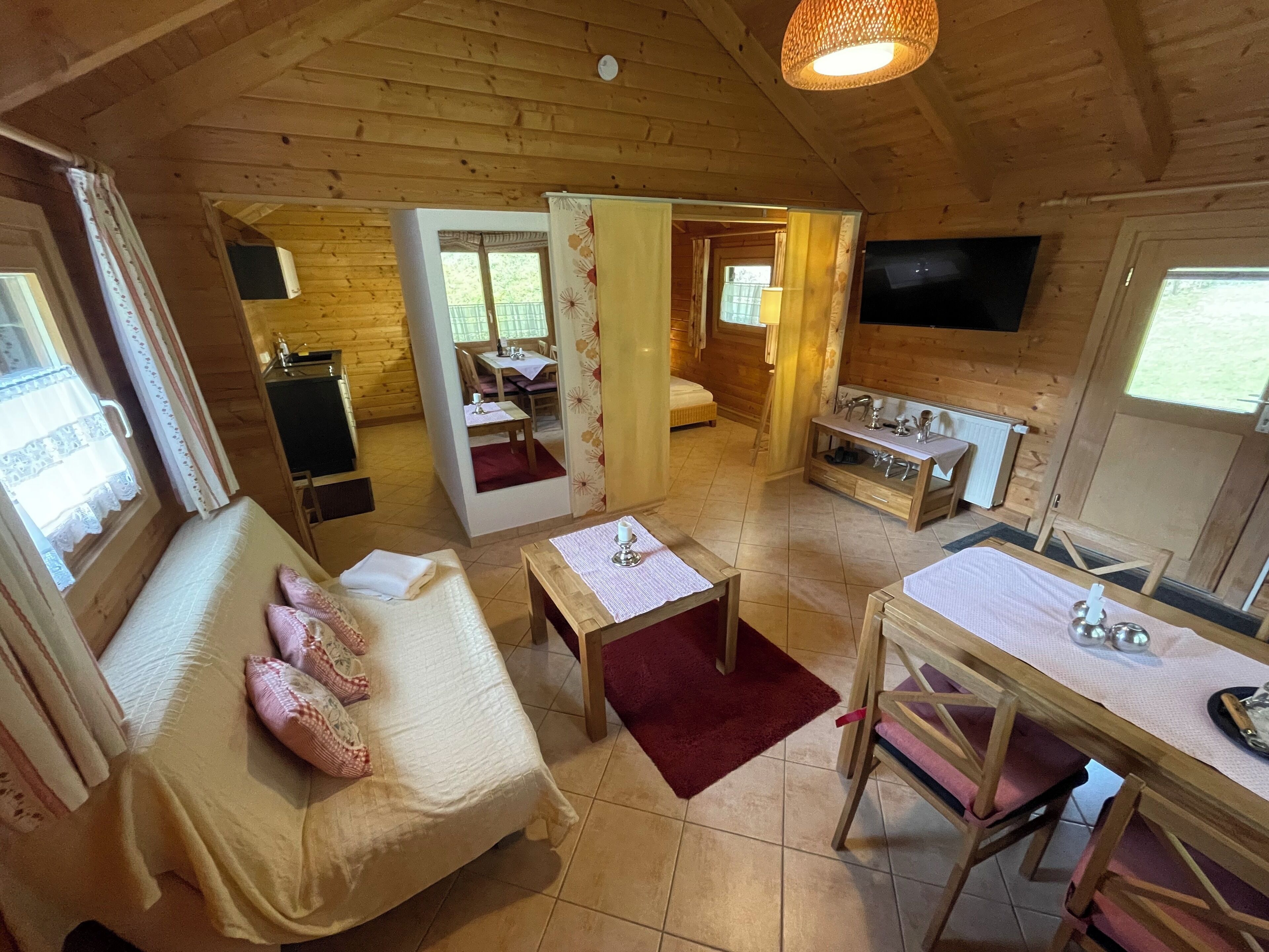 Familien-Ferienhütte | Wohnbereich