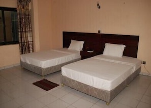 Desk, blackout curtains, iron/ironing board, free WiFi