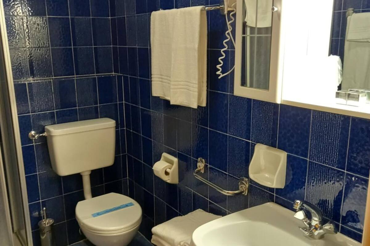 shower, free toiletries, hair dryer, bidet