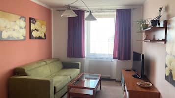 Desk, blackout curtains, free cots/infant beds, rollaway beds