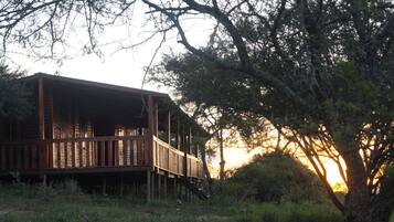 Front of property – evening/night