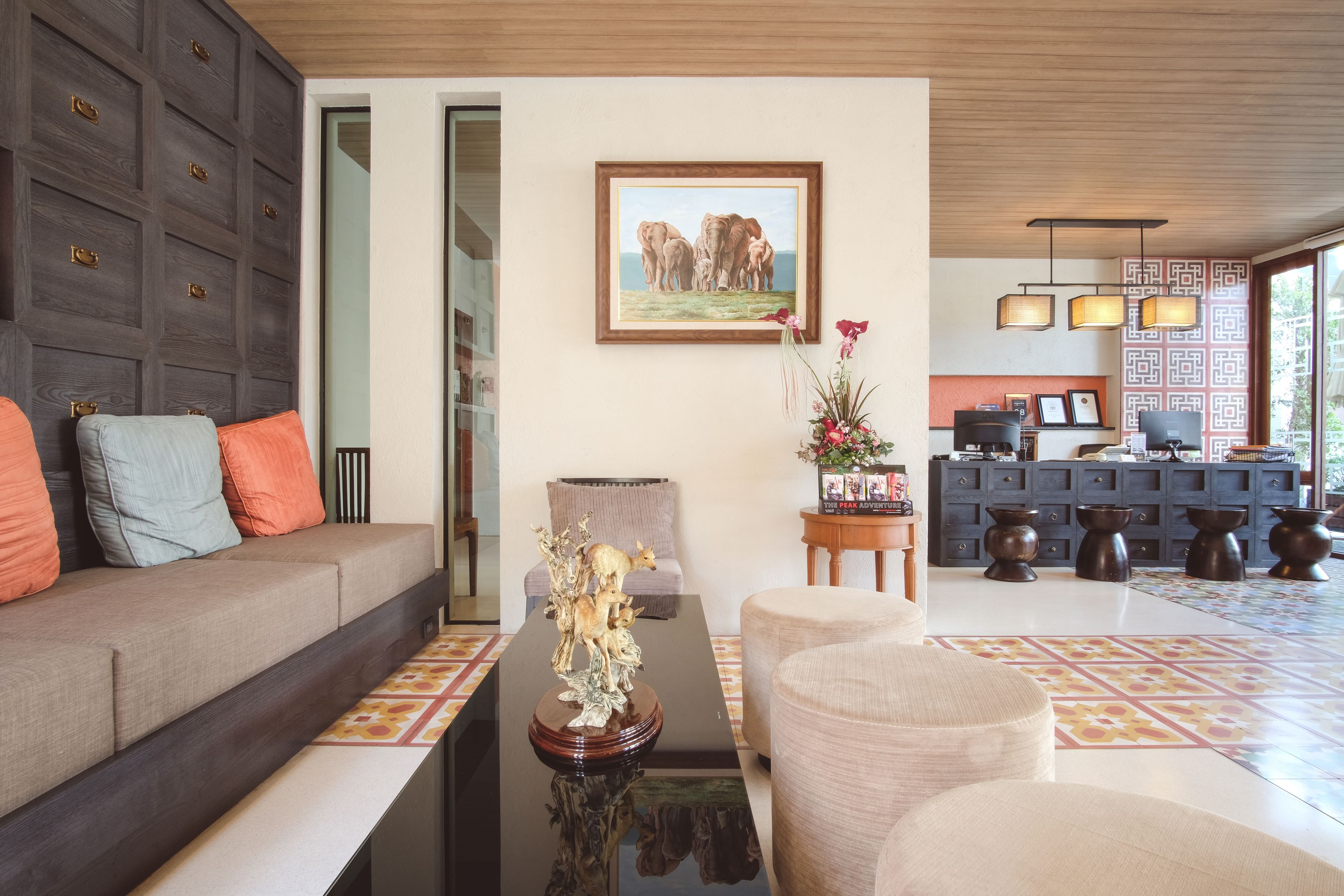 Zona de estar del vestíbulo