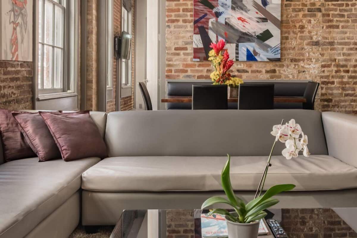 Exclusive Suite, 4 Bedrooms, Pool Access | Living area | Flat-screen TV