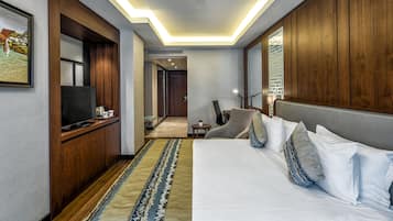 1 dormitori, roba de llit d'alta qualitat i caixa forta a l'habitació