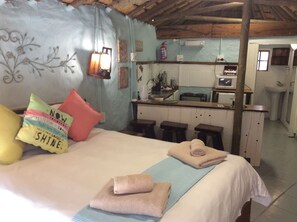 Traditional Double Room, 1 Double Bed, Kitchenette, Garden Area | Private kitchenette | Fridge, coffee/tea maker, electric kettle - Winterton Country Lodge at Rose Cottage (Winterton)