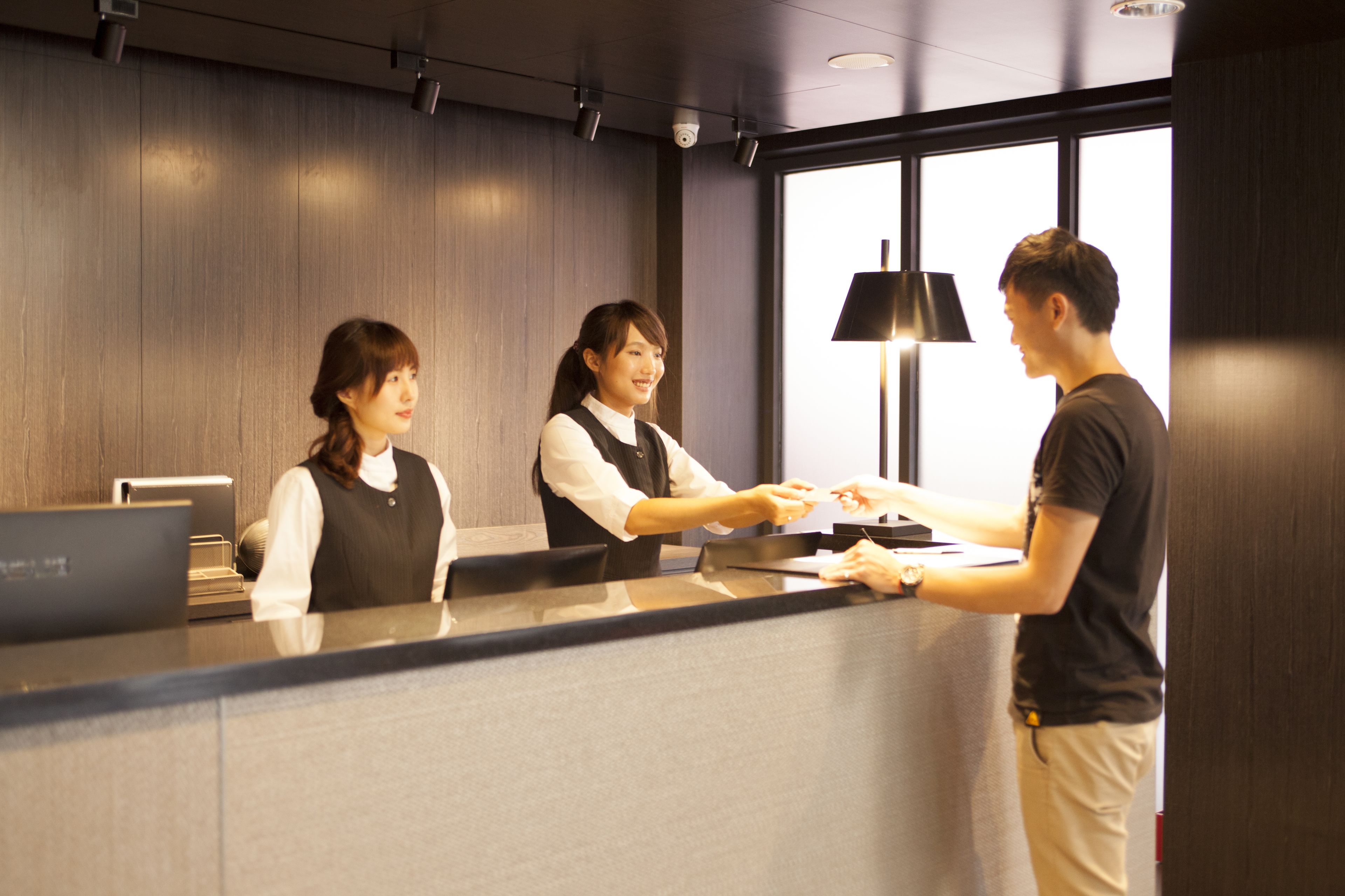 check-in/check-out kiosk