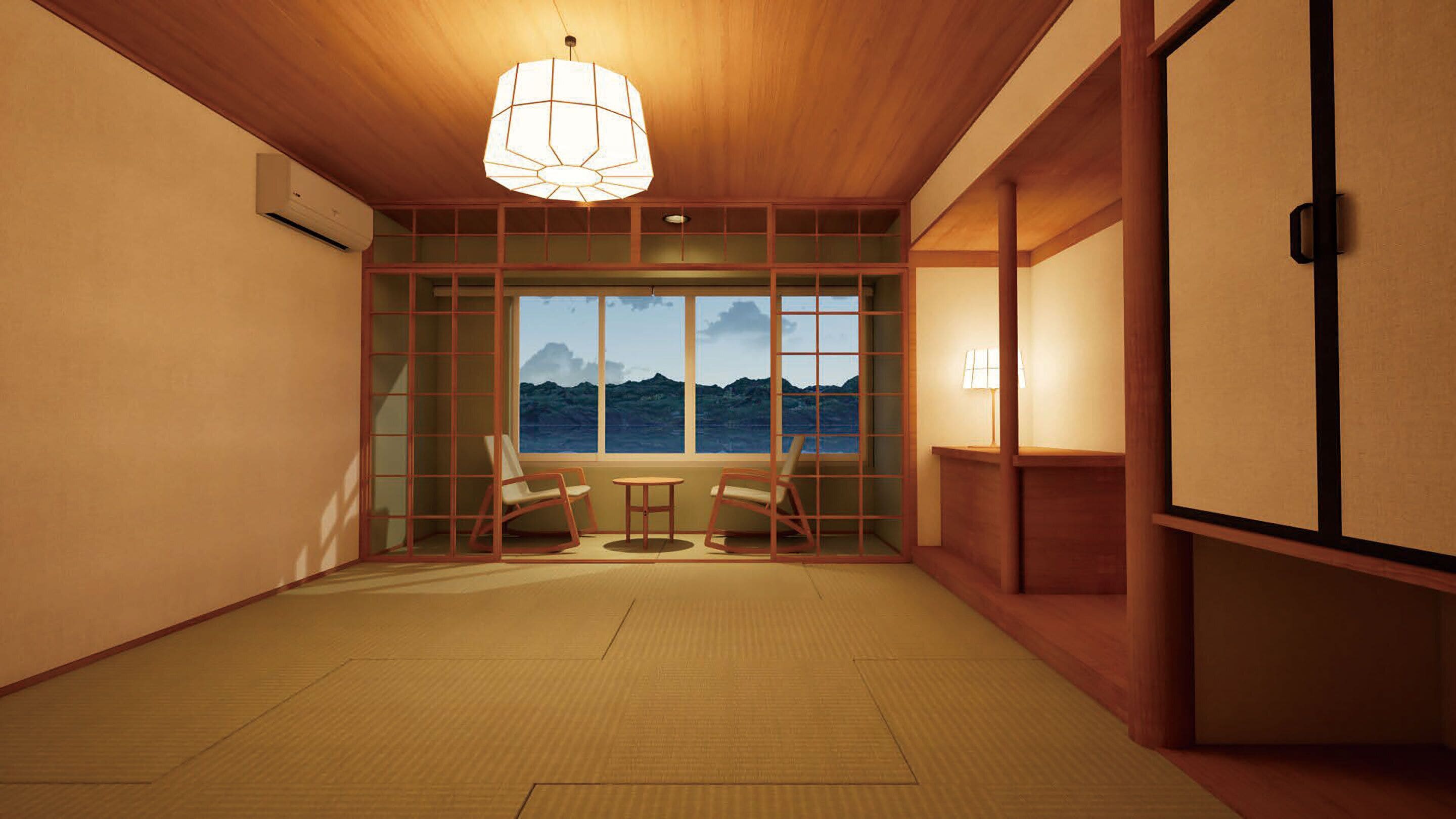 Standard Japanese Style Room without Bath, Non-Smoking | In-room safe, desk, free WiFi