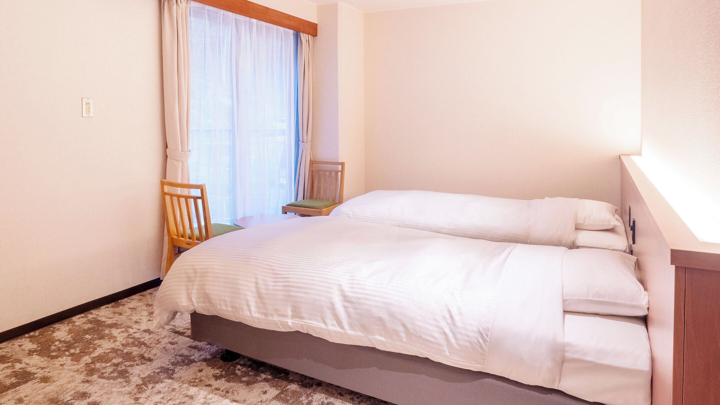 Economy Twin Room with Bath (No View), Non-Smoking