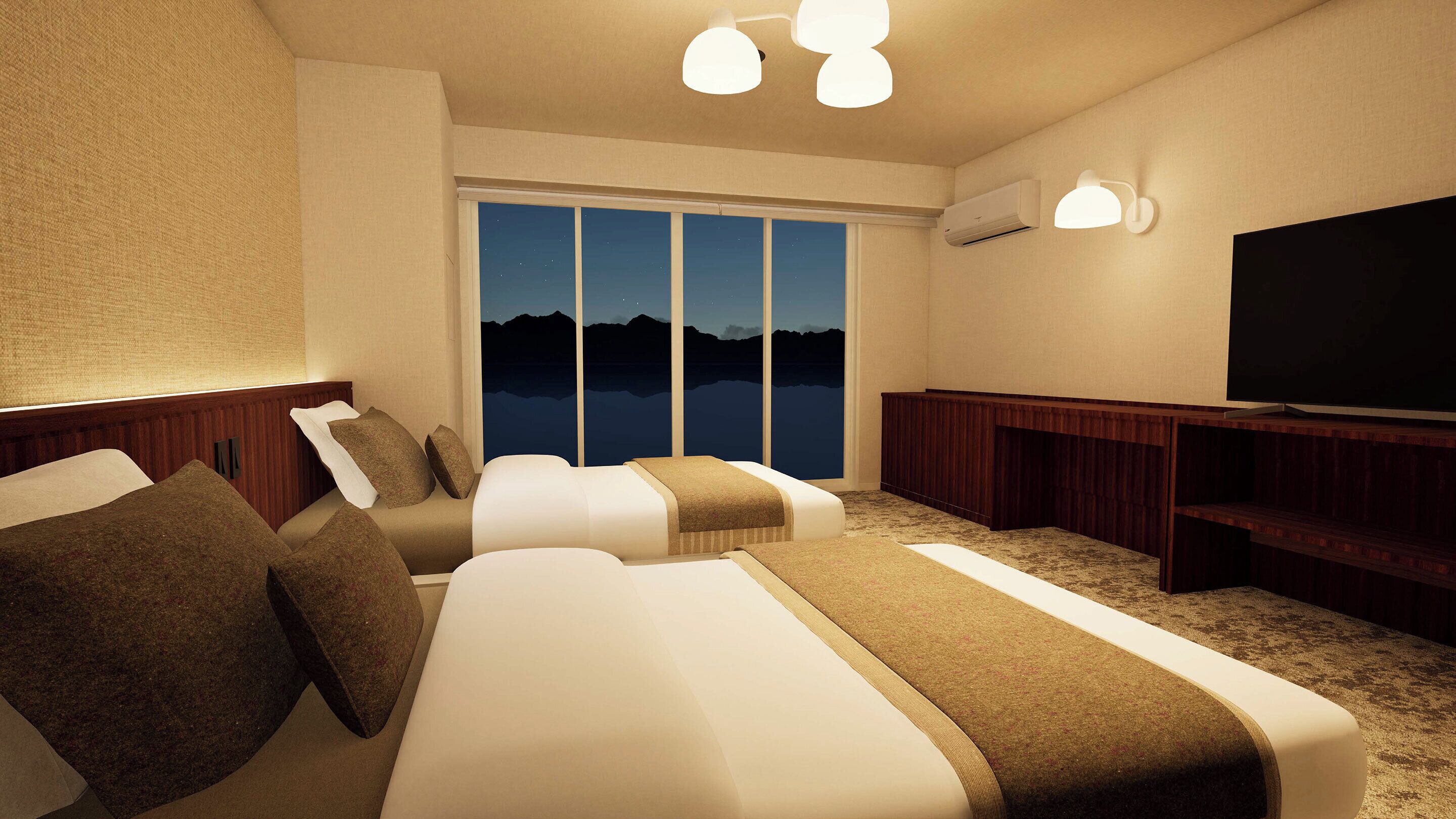 Standard Twin Room with Bath, Non-Smoking | In-room safe, desk, free WiFi